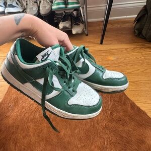 Nike Emerald and White Athletic Shoes